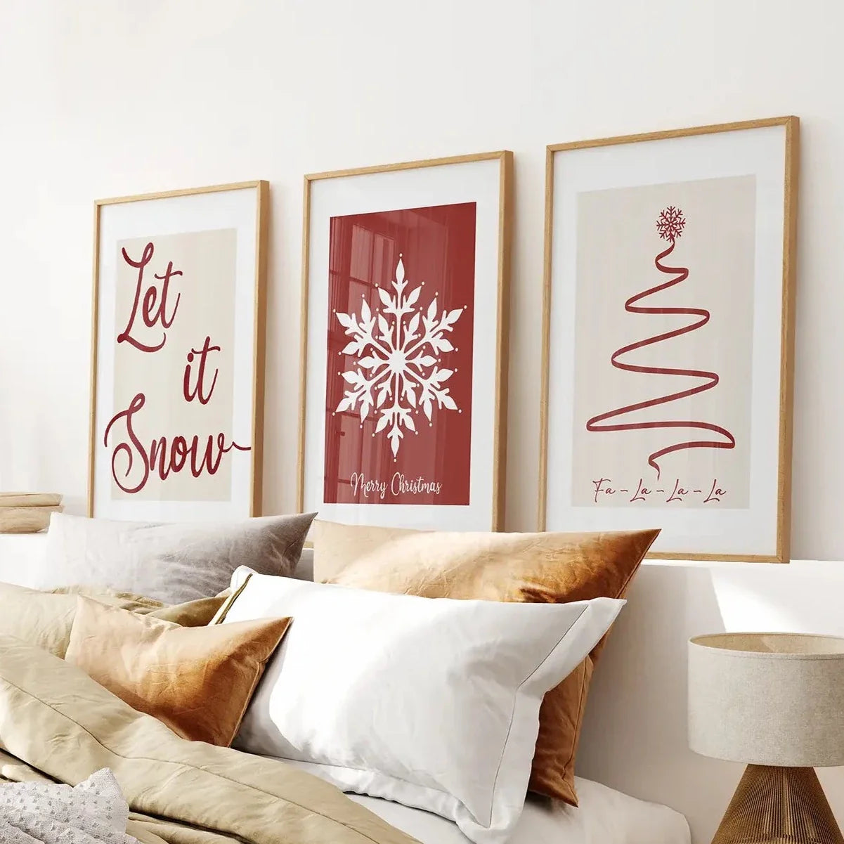 Merry Christmas Minimalist Holiday Decor Poster