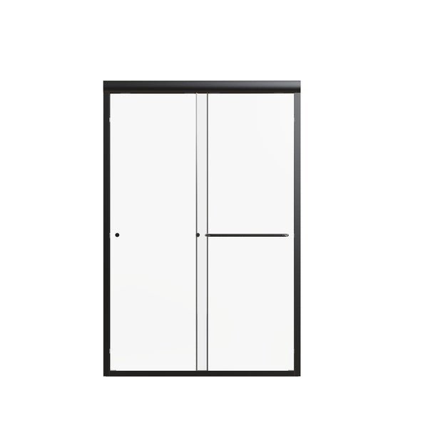Semi Frameless Double Sliding Shower Door with Tempered Glass