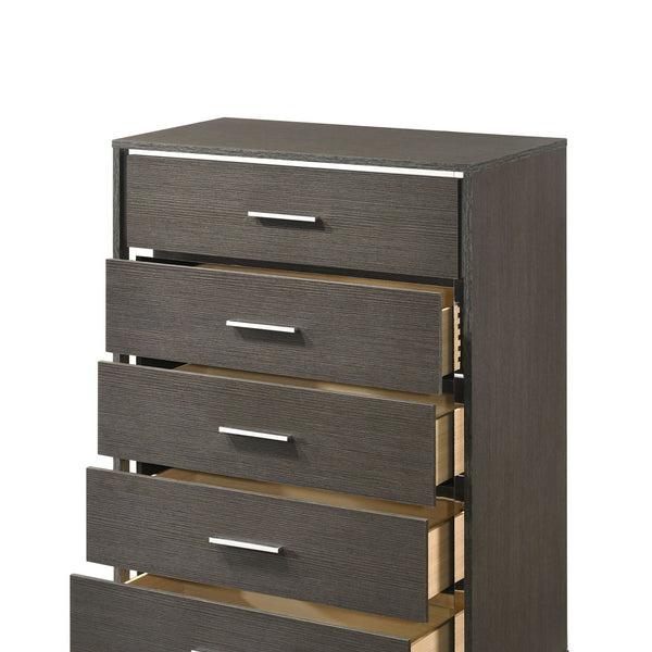 Escher - Chest - Gray / Oak - Best Buy Furniture