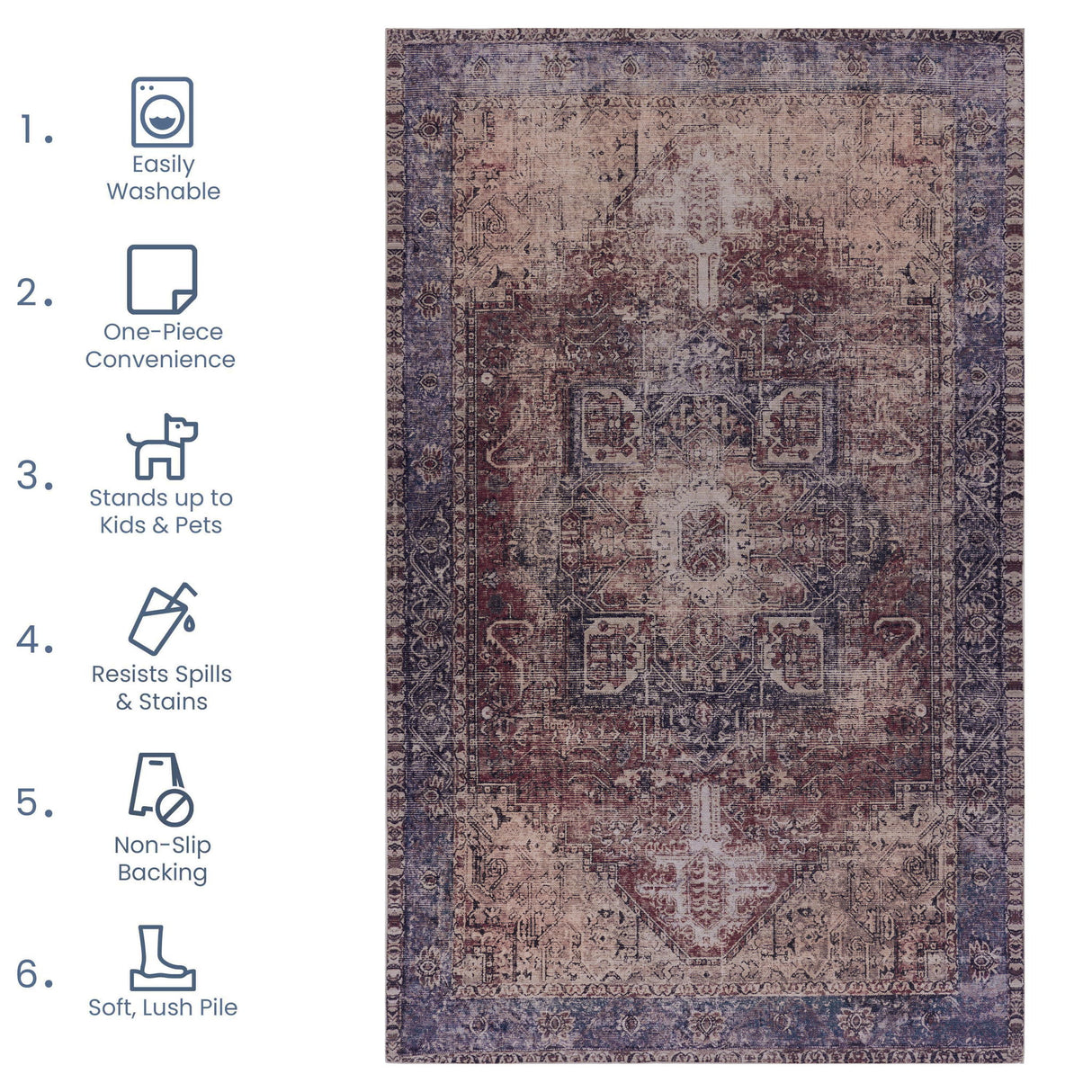 Maval - Area Rug Washable