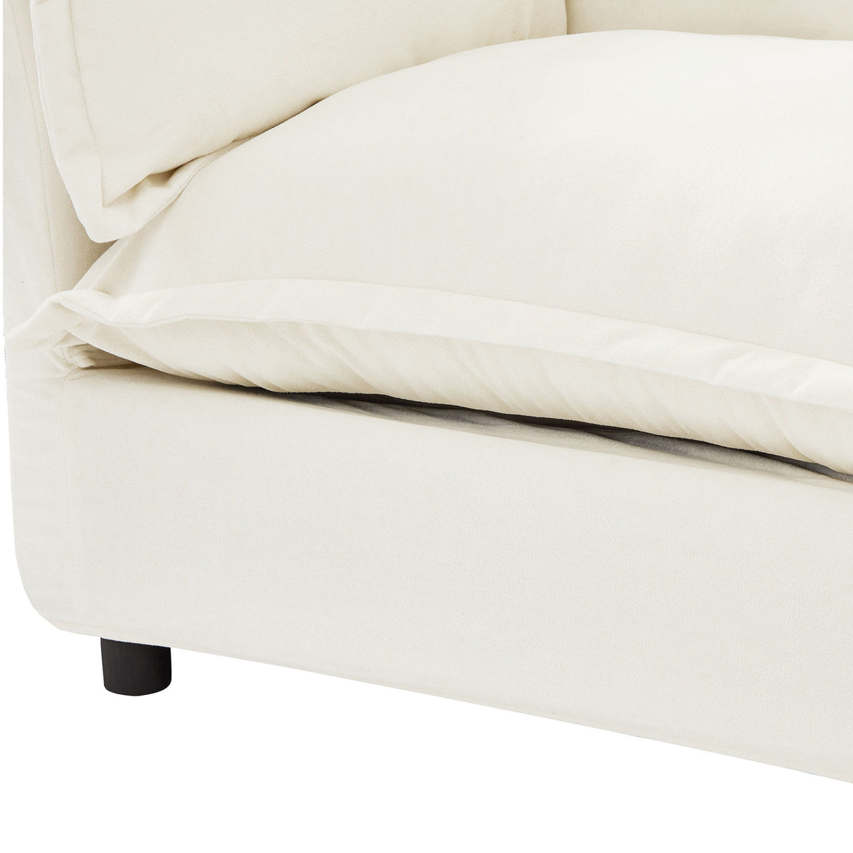 Modern Armchair Sofa With Movable Ottoman