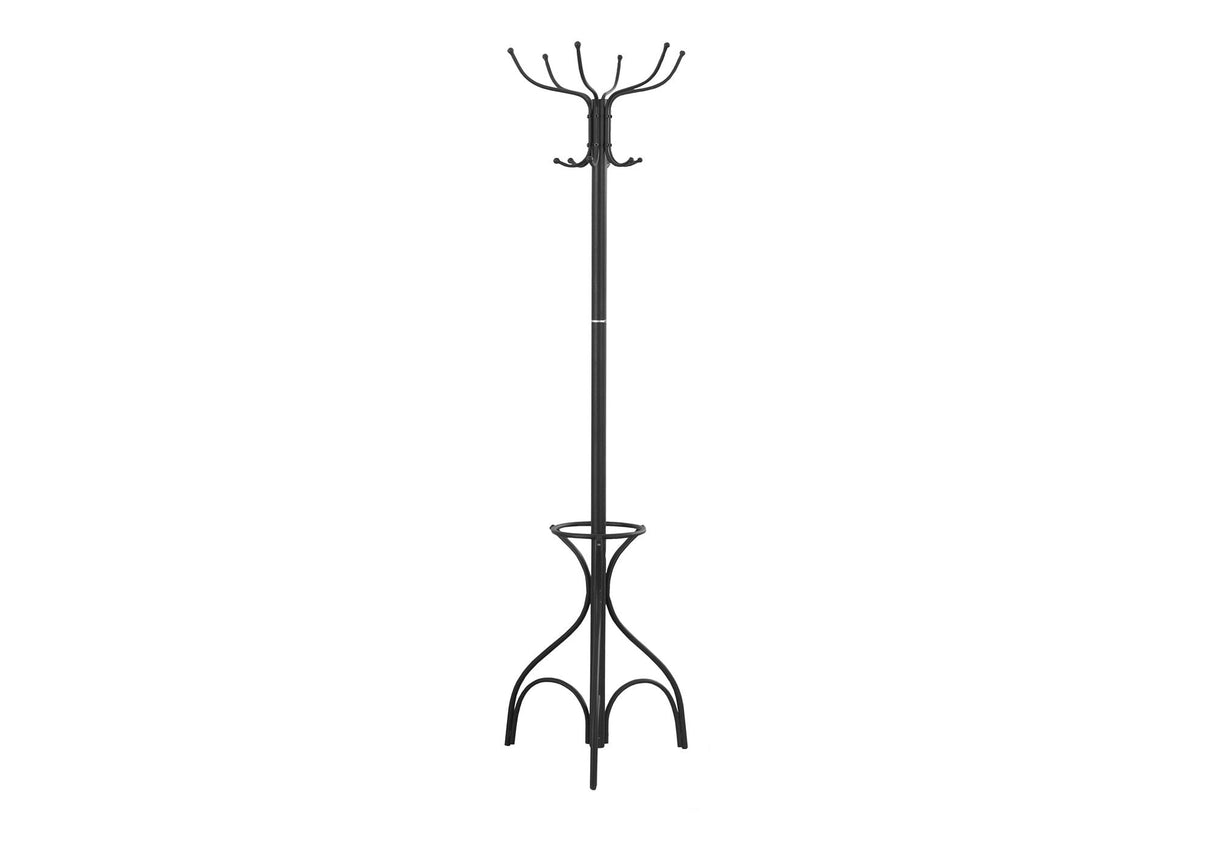 Coat Rack, Hall Tree, Free Standing, 12 Hooks, Entryway, 70"H, Umbrella Holder, Contemporary & Modern - Best Buy Furniture