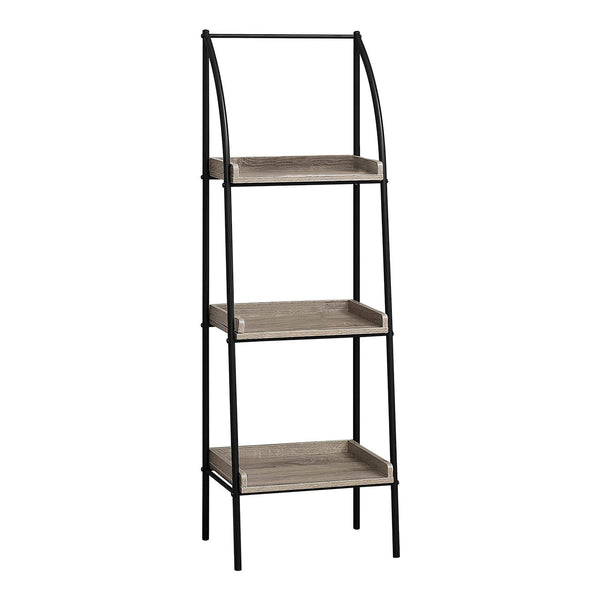 Etagere Bookcase Corner 3 Tier For Office - Taupe - Best Buy Furniture