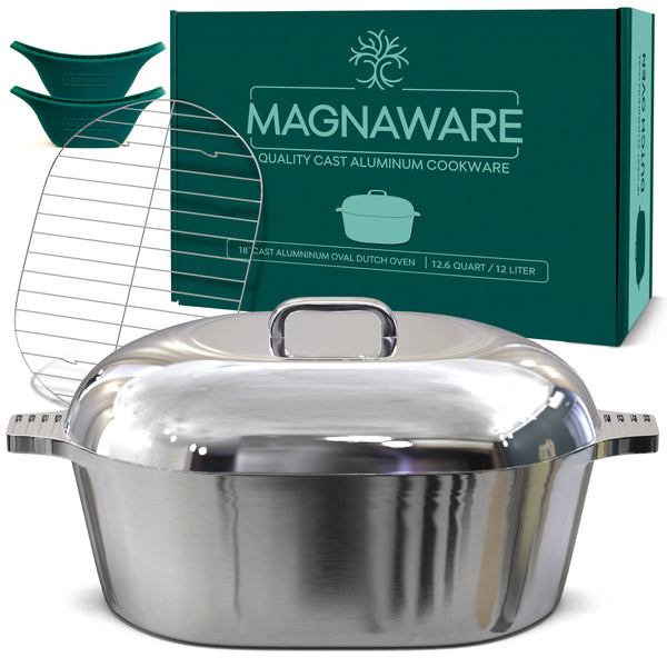 Oval Dutch Oven with Lid - 12.6 Quart (18 Inch)