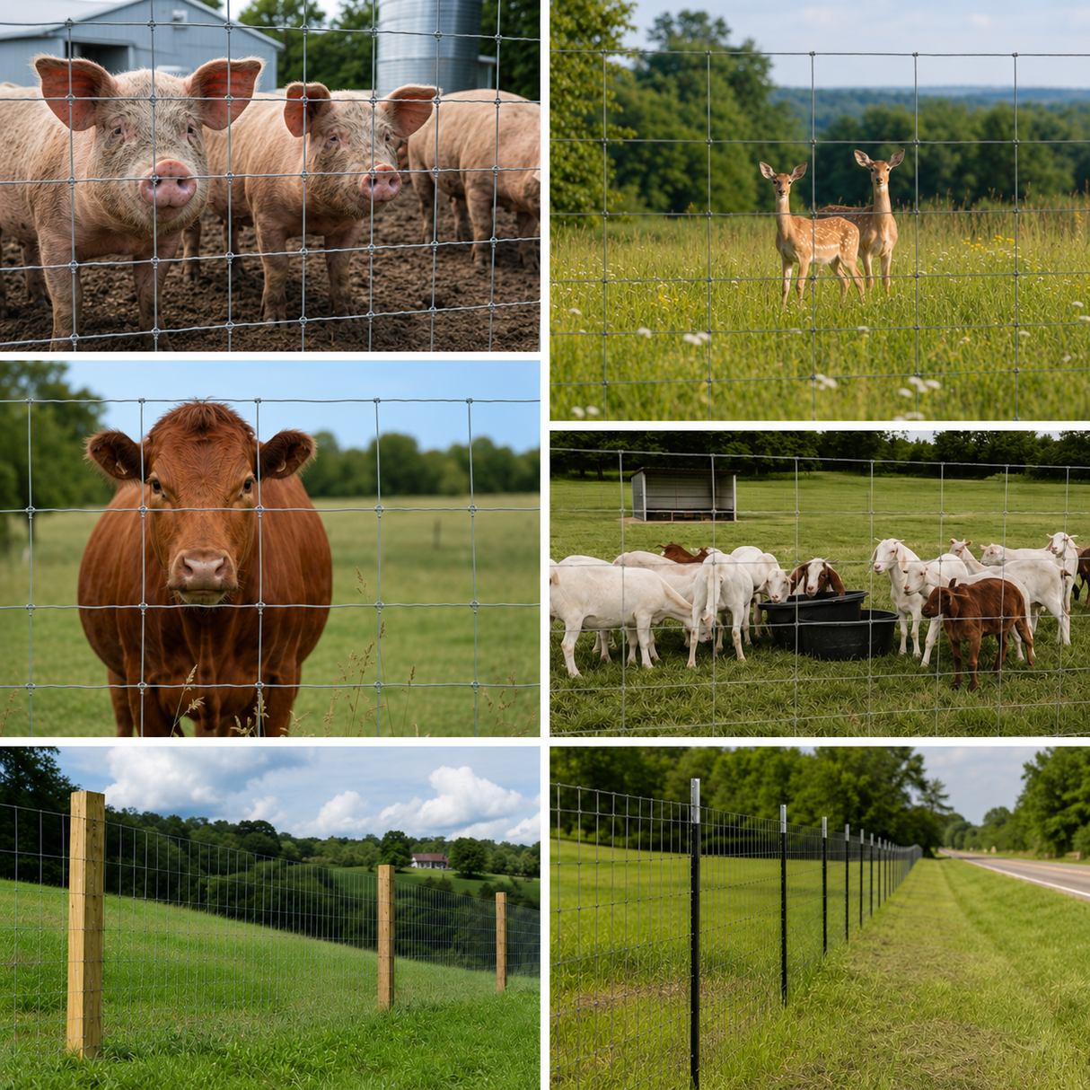 Farm Livestock Fence - 5.9 x 328FT Galvanized Iron Wire