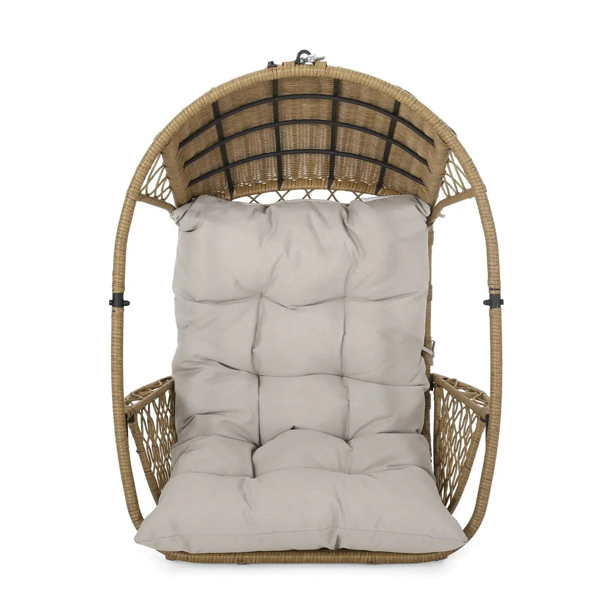 Malia - Wicker Hanging Chair With Cushion - Best Buy Furniture