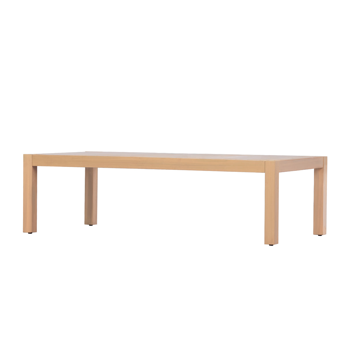 47.24" Outdoor Patio Acacia Solid Wood Coffee Table (Light Teak)