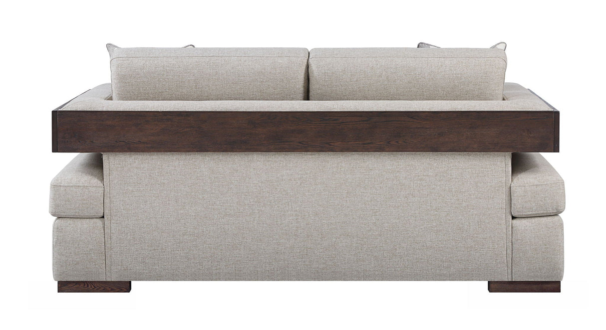 Niamey - Loveseat With 2 Toss Pillows - Walnut - Best Buy Furniture