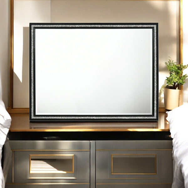 Haiden - Weathered Mirror - Black - Best Buy Furniture
