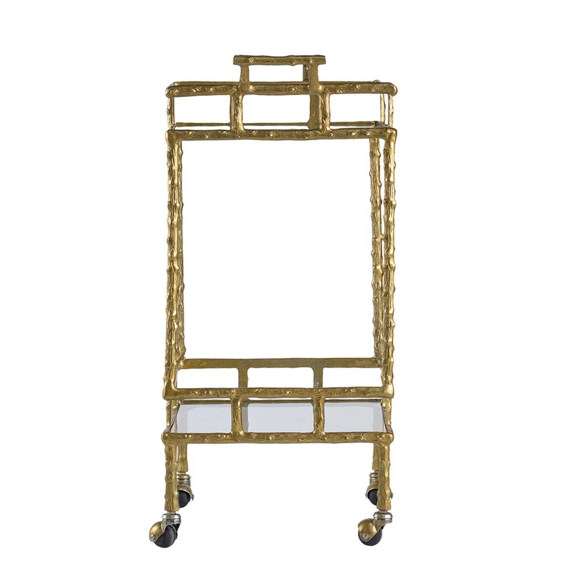 Antique Twig Bar Cart - 23.5x13.5x30"