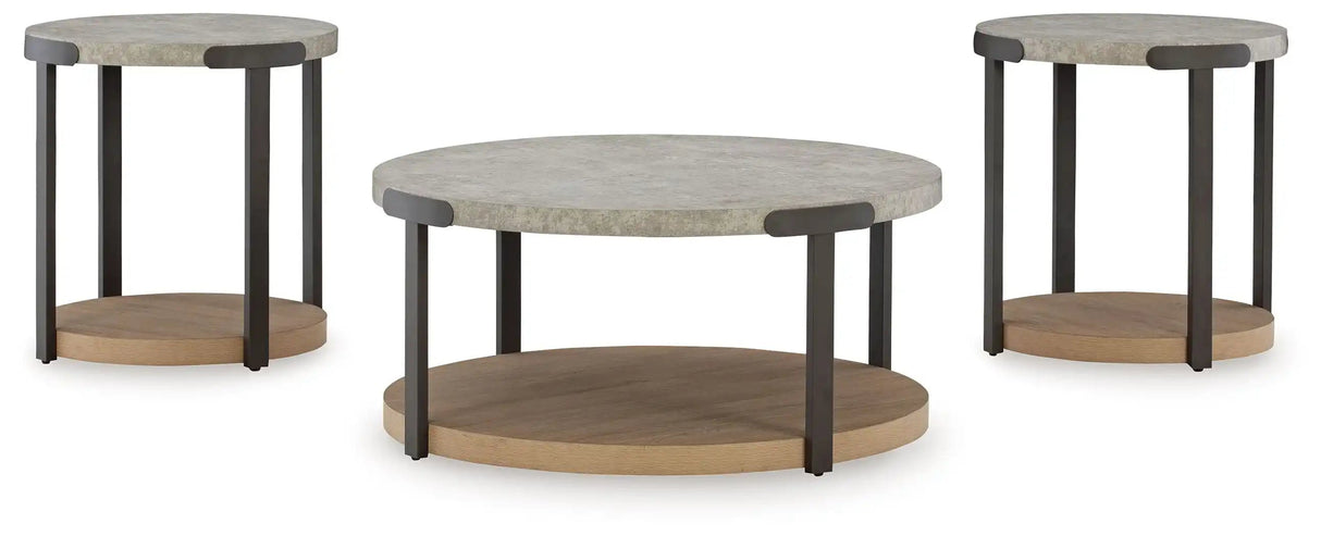 Darthurst - Occasional Table Set (Set of 3) - Light Brown - Best Buy Furniture