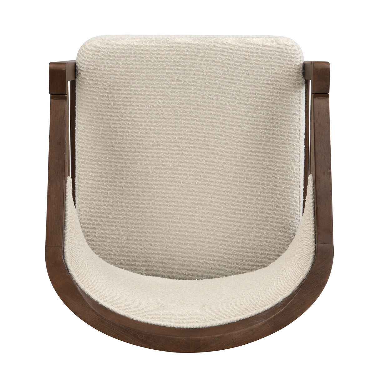 Wooden Frame Dining Chair with Upholstered Back (Set of 2)