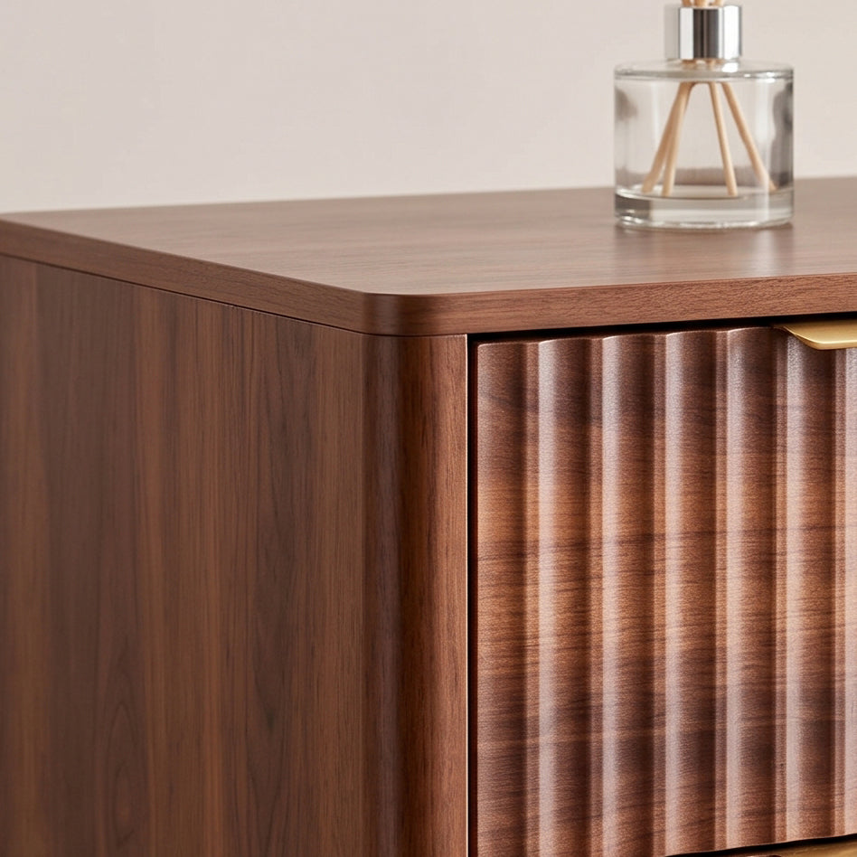 Tall 5-Drawer Dresser, Mid-Century Modern, Walnut