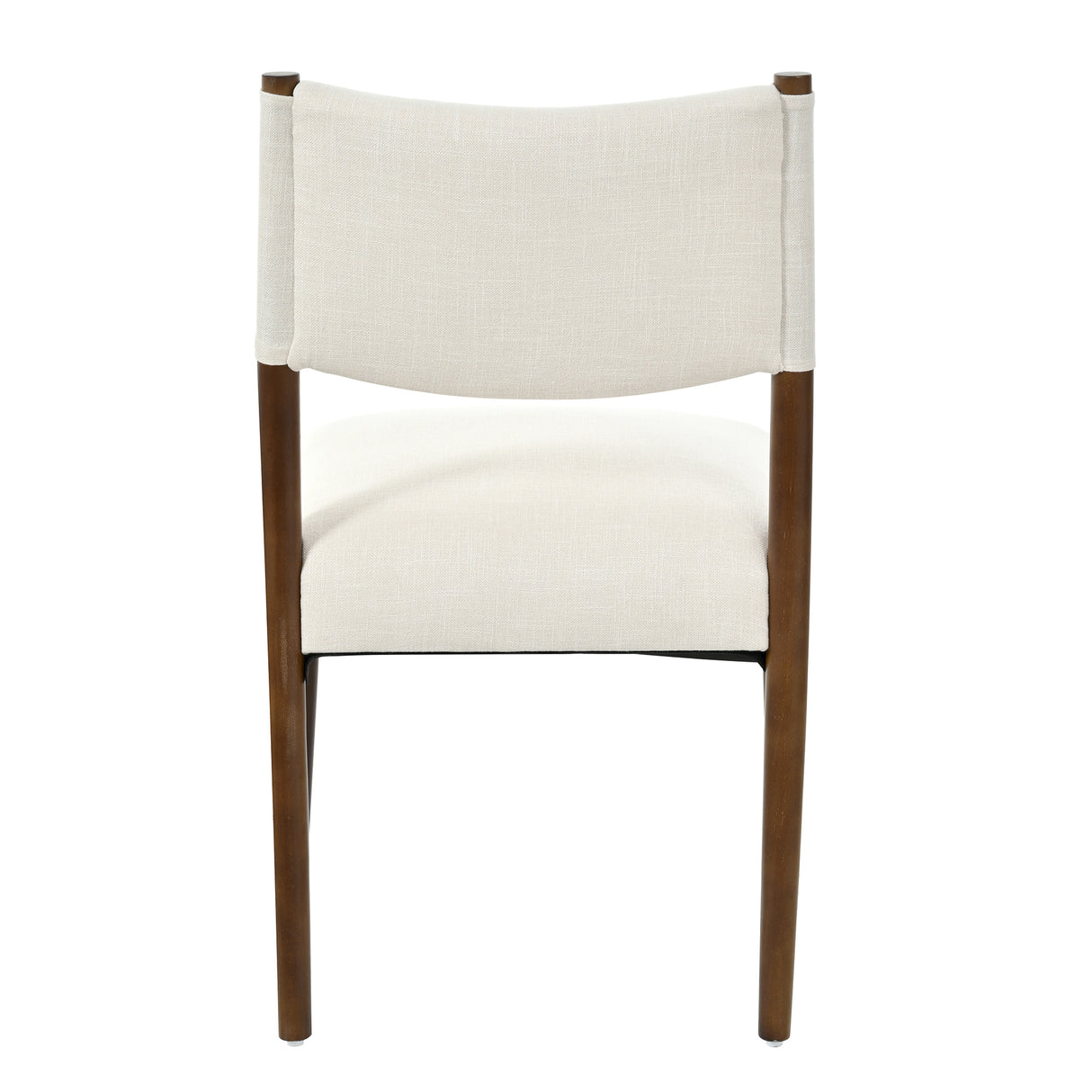 Modern Dining Chair with Thick Seat Cushion and Solid Wood Legs, Set of 2