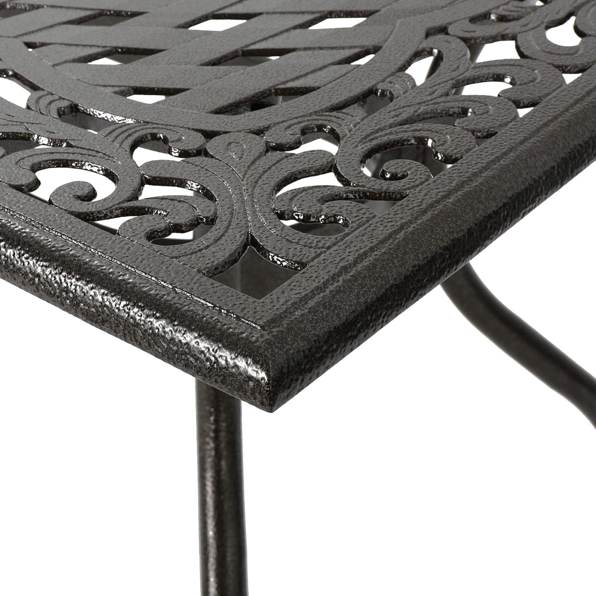 Ravenna 6-Person Metal Patio Dining Set with Rectangular Table