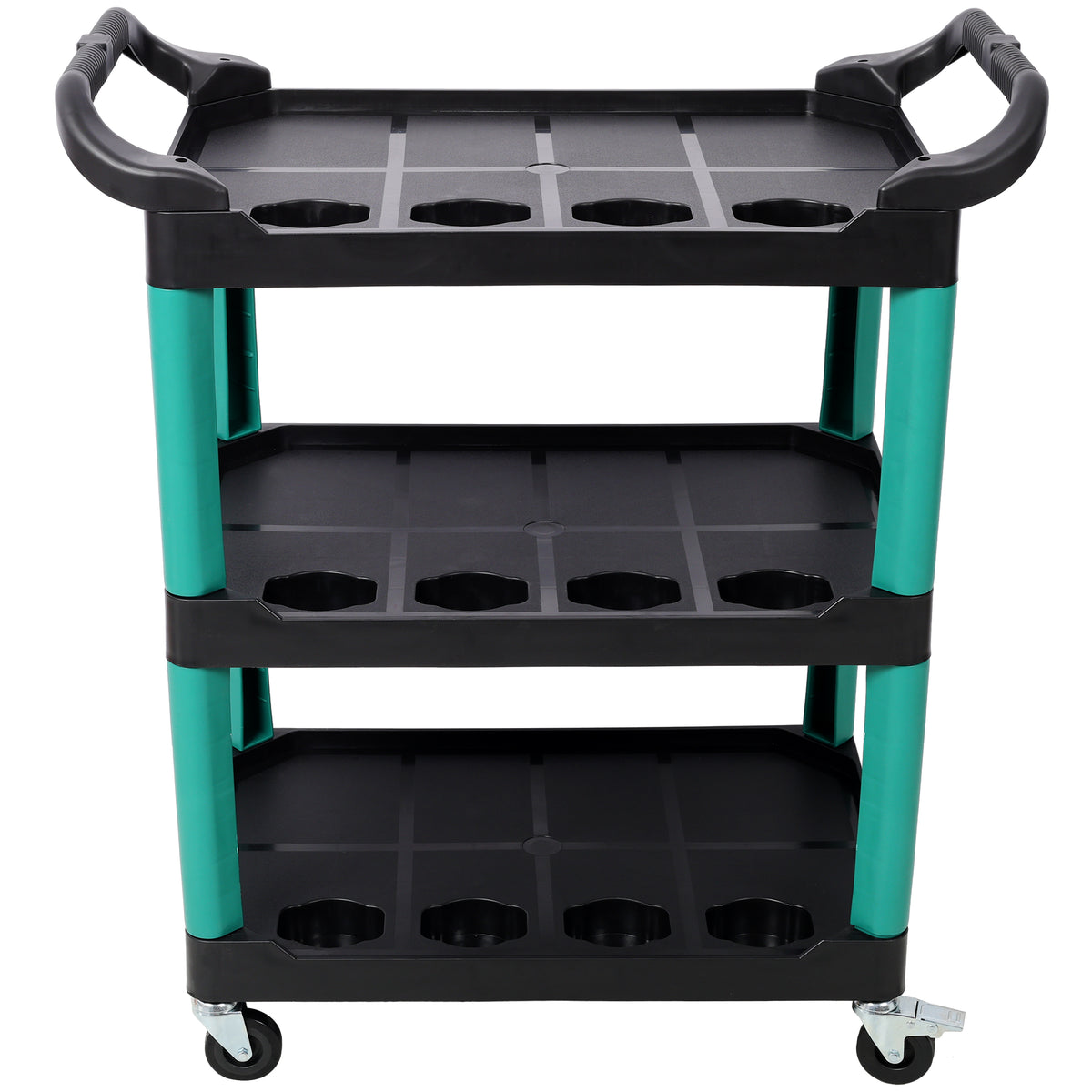3 Tier Rolling Auto Detail Cart With Wheels