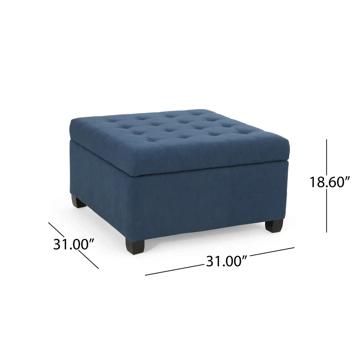Isabella - Contemporary Ottoman With Storage - Best Buy Furniture