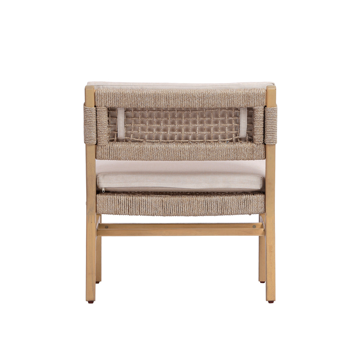 OMI Lounge Chair Acacia and Rope