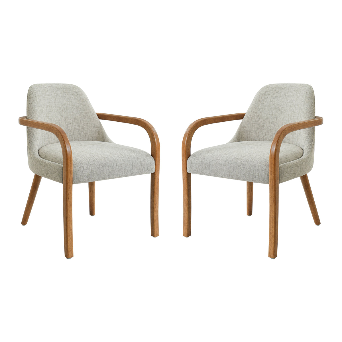Set of 2 Mid-Century Dining Chairs