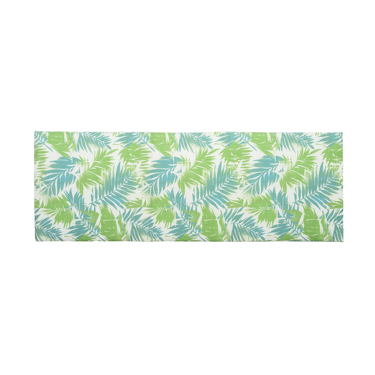 2" Thick Floral Chaise Lounge Cushion in Leaf Coconut