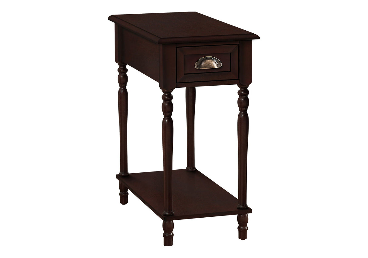 Accent Side Table, 2 Tier, Storage Drawer, Stylish Traditional Design - Best Buy Furniture
