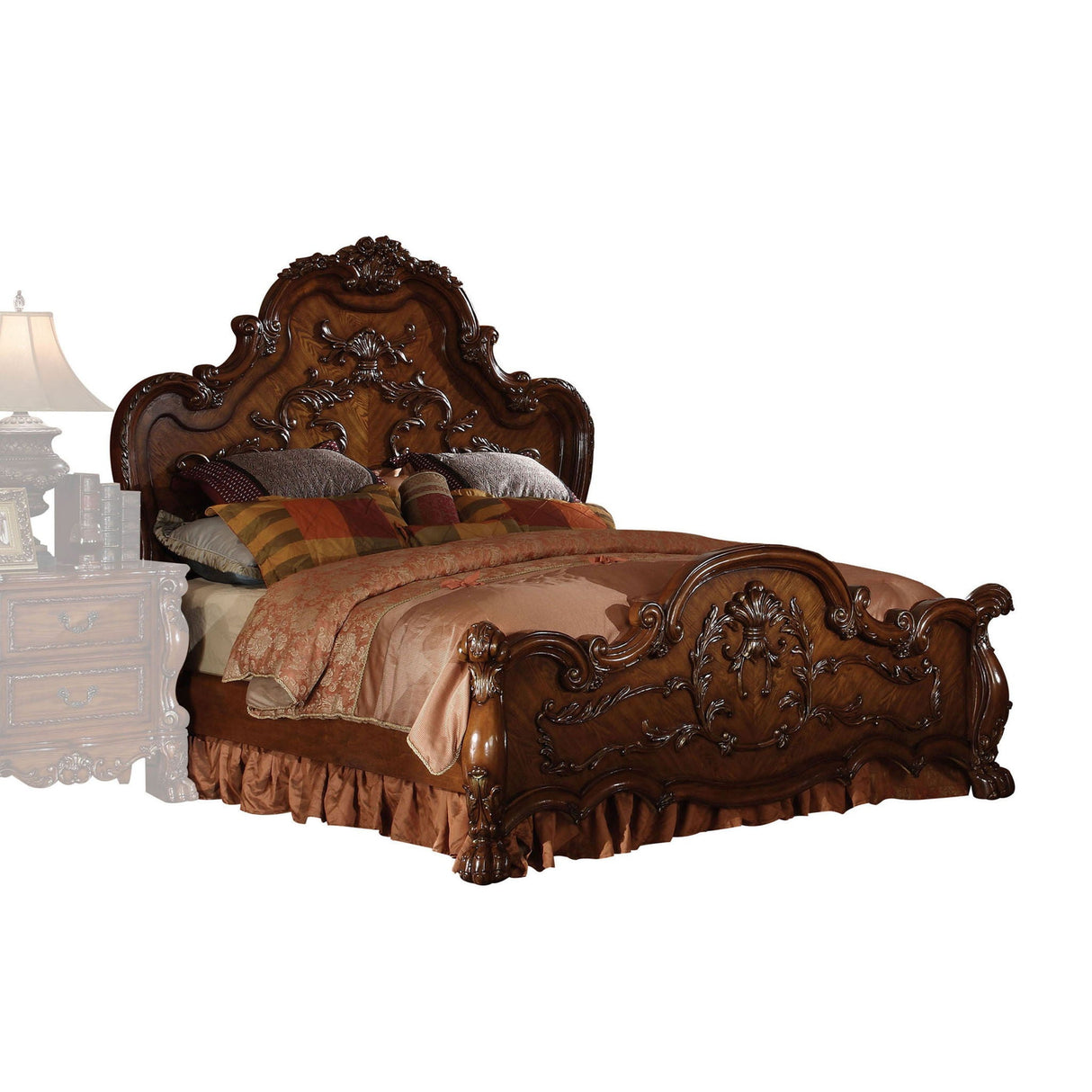 Dresden - Queen Bed - Cherry Oak - Best Buy Furniture
