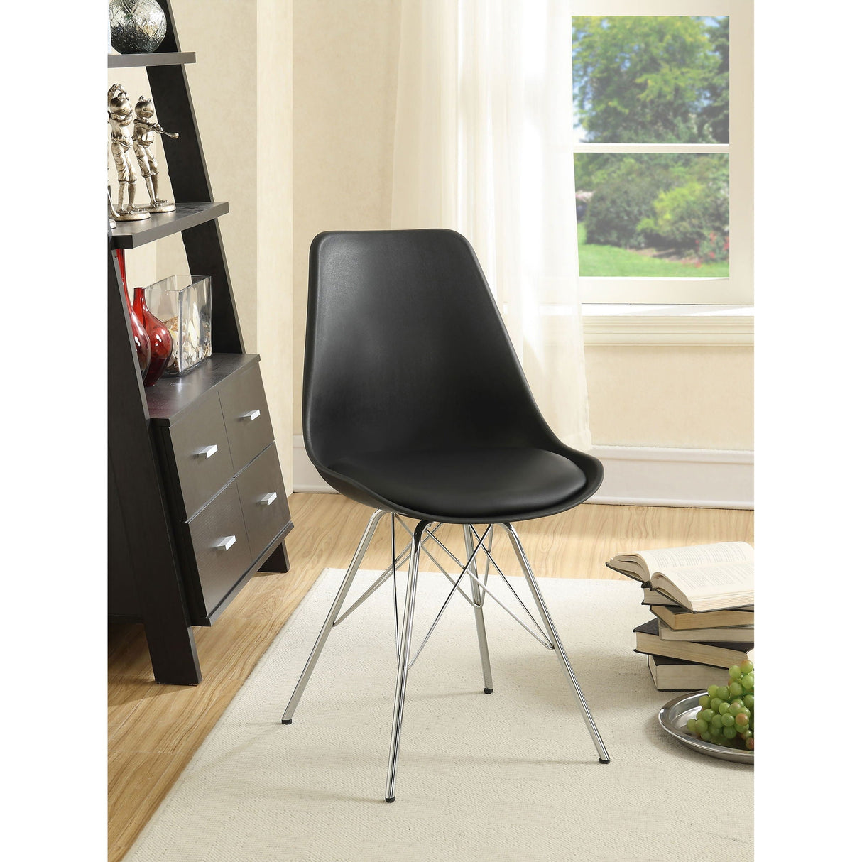 Padded Dining Chair (Set of 2) - Black