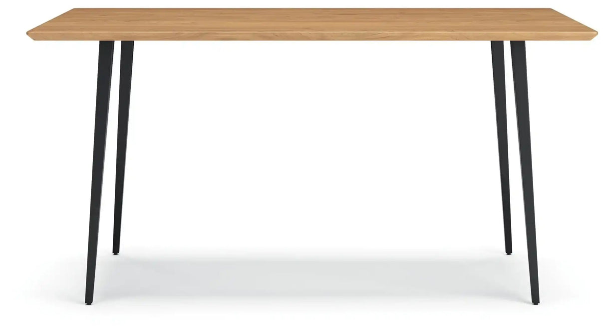 Gretlynn - Rectangular Dining Room Table - Black / Natural - Best Buy Furniture