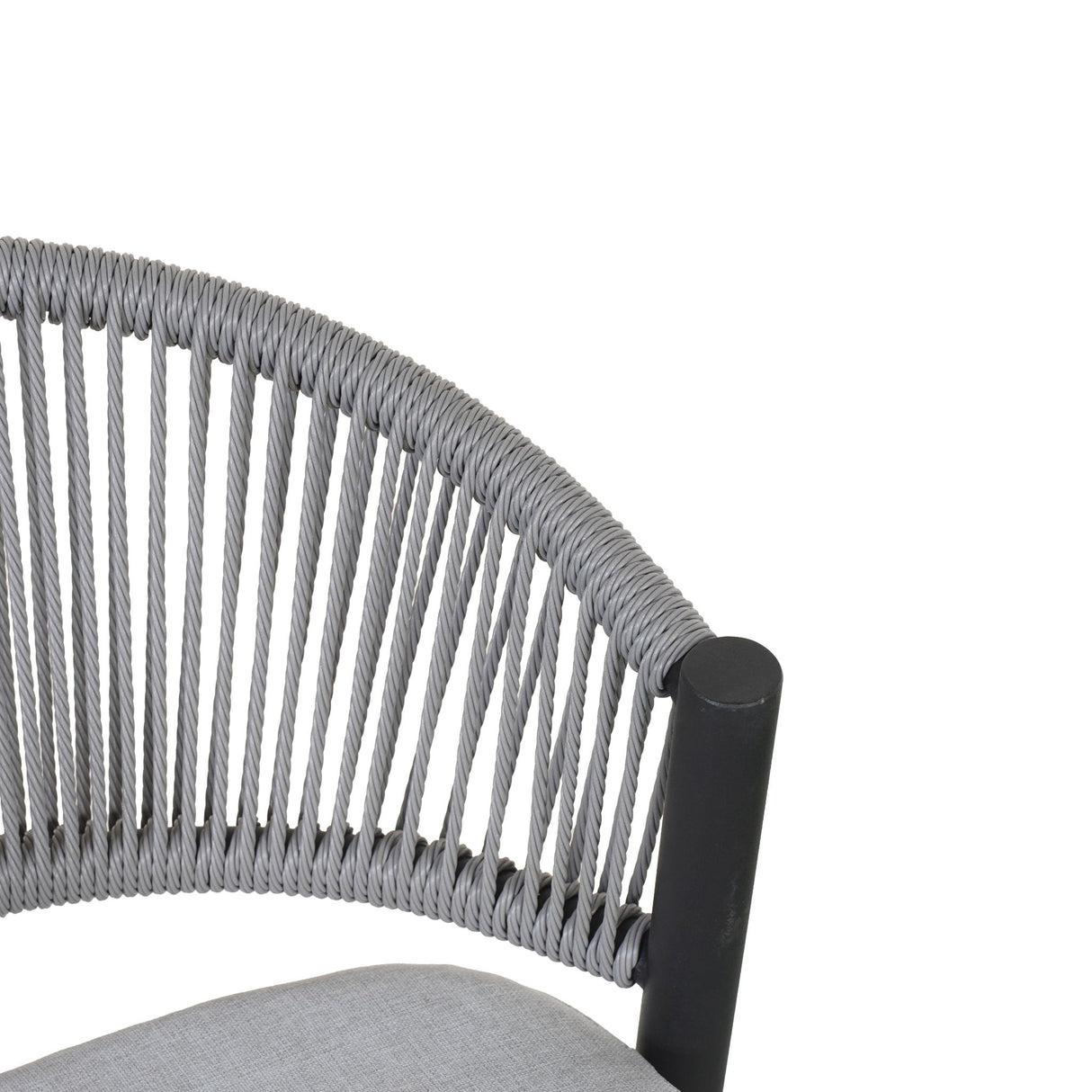 Outdoor 26" Counter Height Metal Frame Counter Stools With Scallop Shaped Backrest & Water Resistant Cushions
