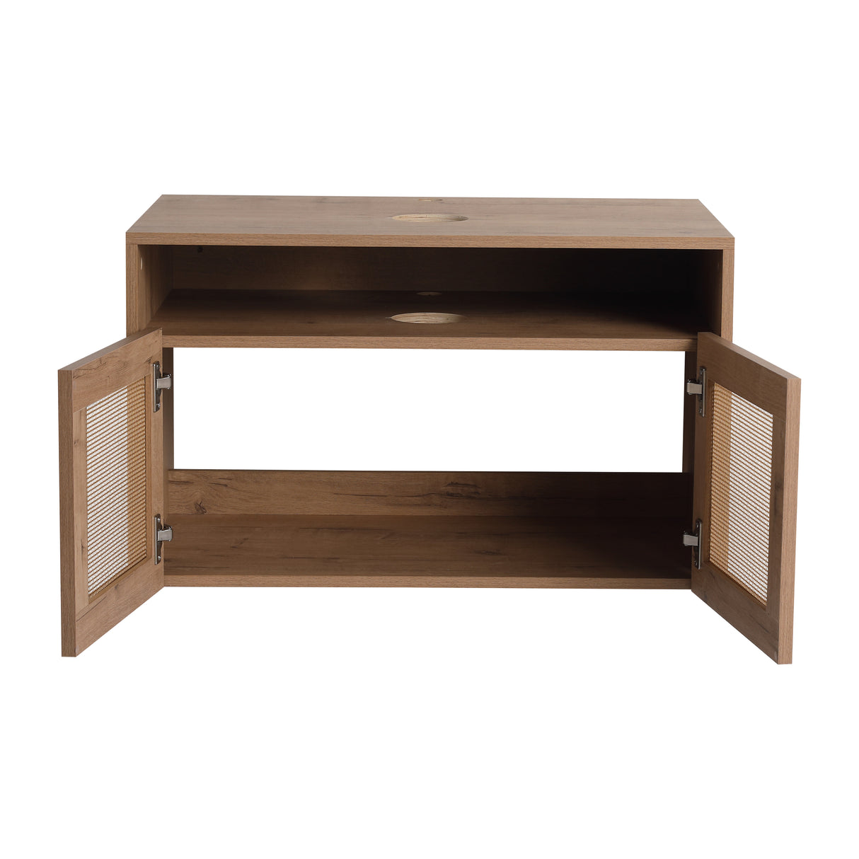 30" Bathroom Cabinet, 2-Soft Close Door, Float Mounting Design