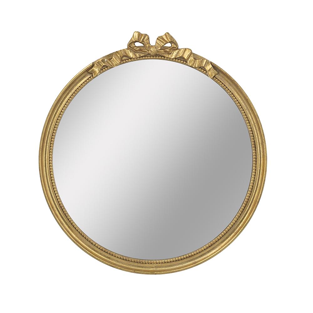 30x1.5x32" Round Wall Mirror with Ornate