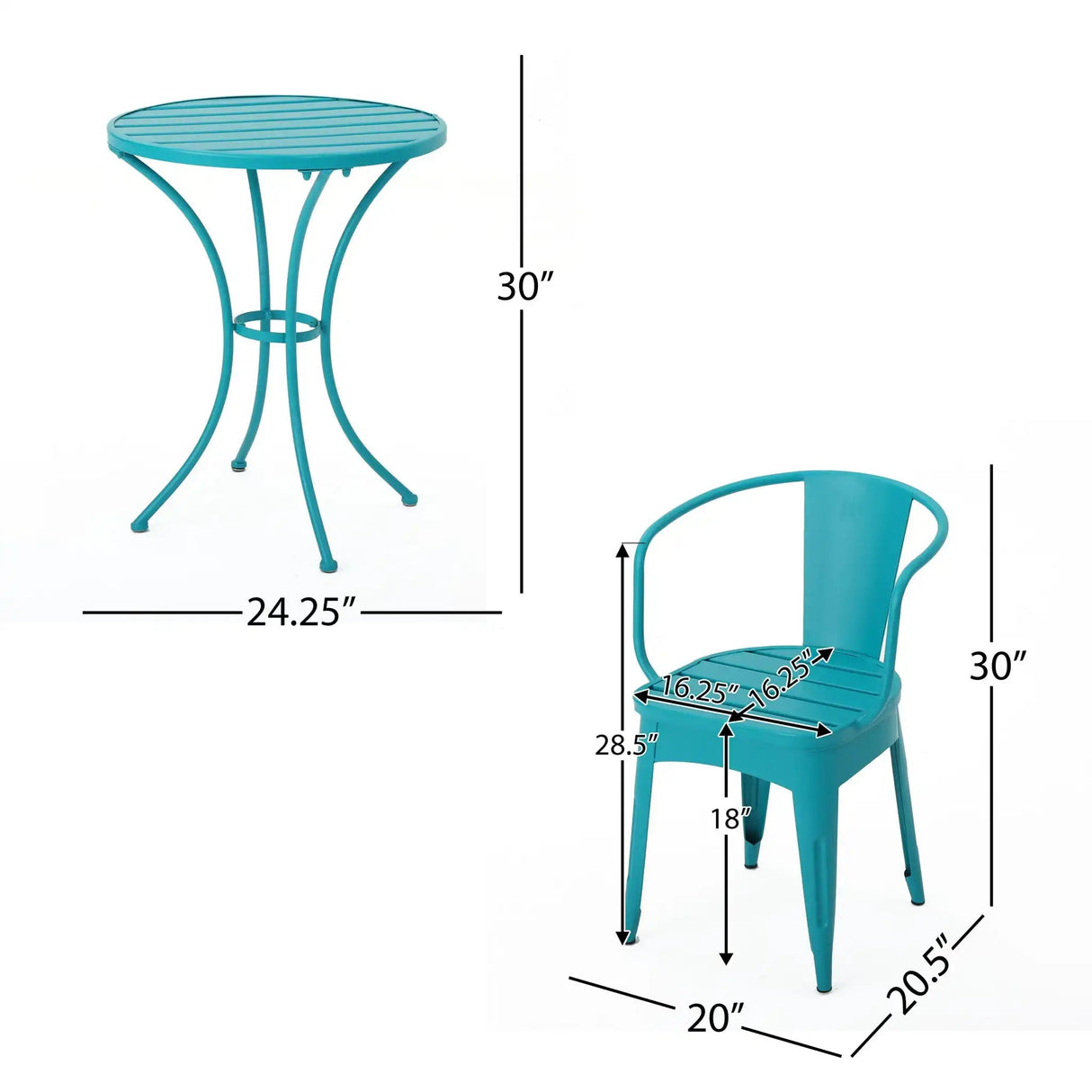 Colmar - 3 Piece Metal Set - Best Buy Furniture