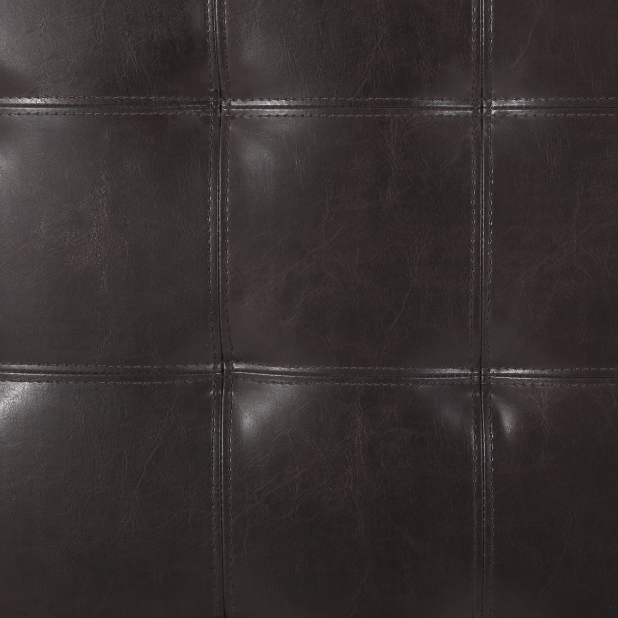 Upholstered Tufted PU Leather Storage Ottoman