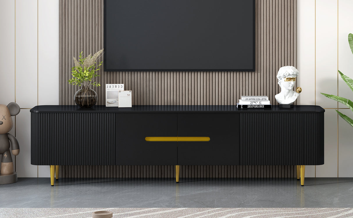 VIBE HAUS 78.7" Minimalist TV Stand for TVs up to 85 Inches