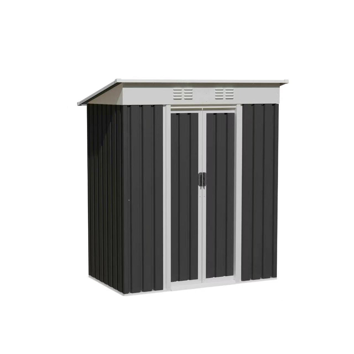 5x3 FT Metal Garden Shed with Sliding Door