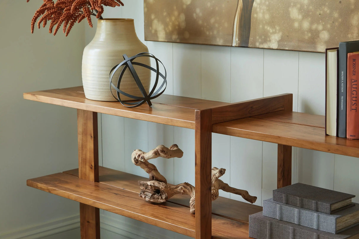 Fayemour - Console Sofa Table - Brown - Best Buy Furniture