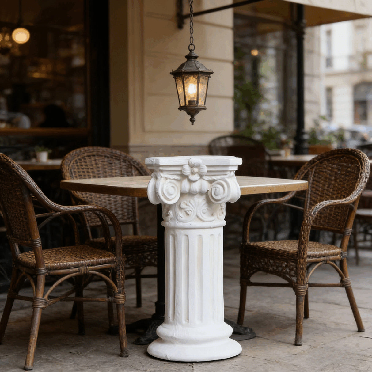 Garden Decorative Column, 15" Retro Elegant