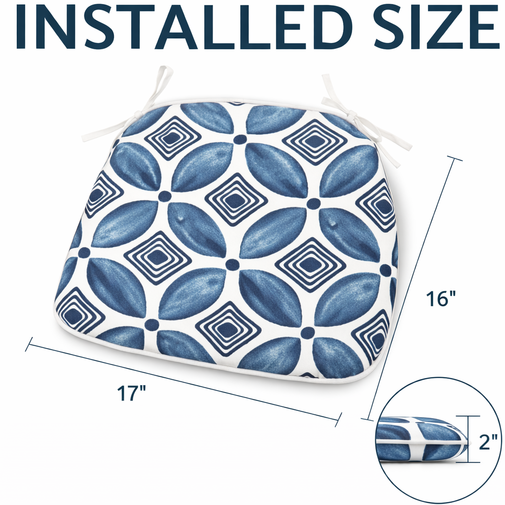 Water-Repellent Outdoor Patio Chair Cushions