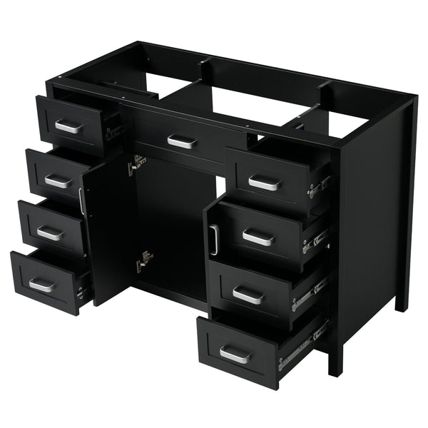 Bathroom Vanity Cabinet with 2 Soft Close Doors and 8 Drawers