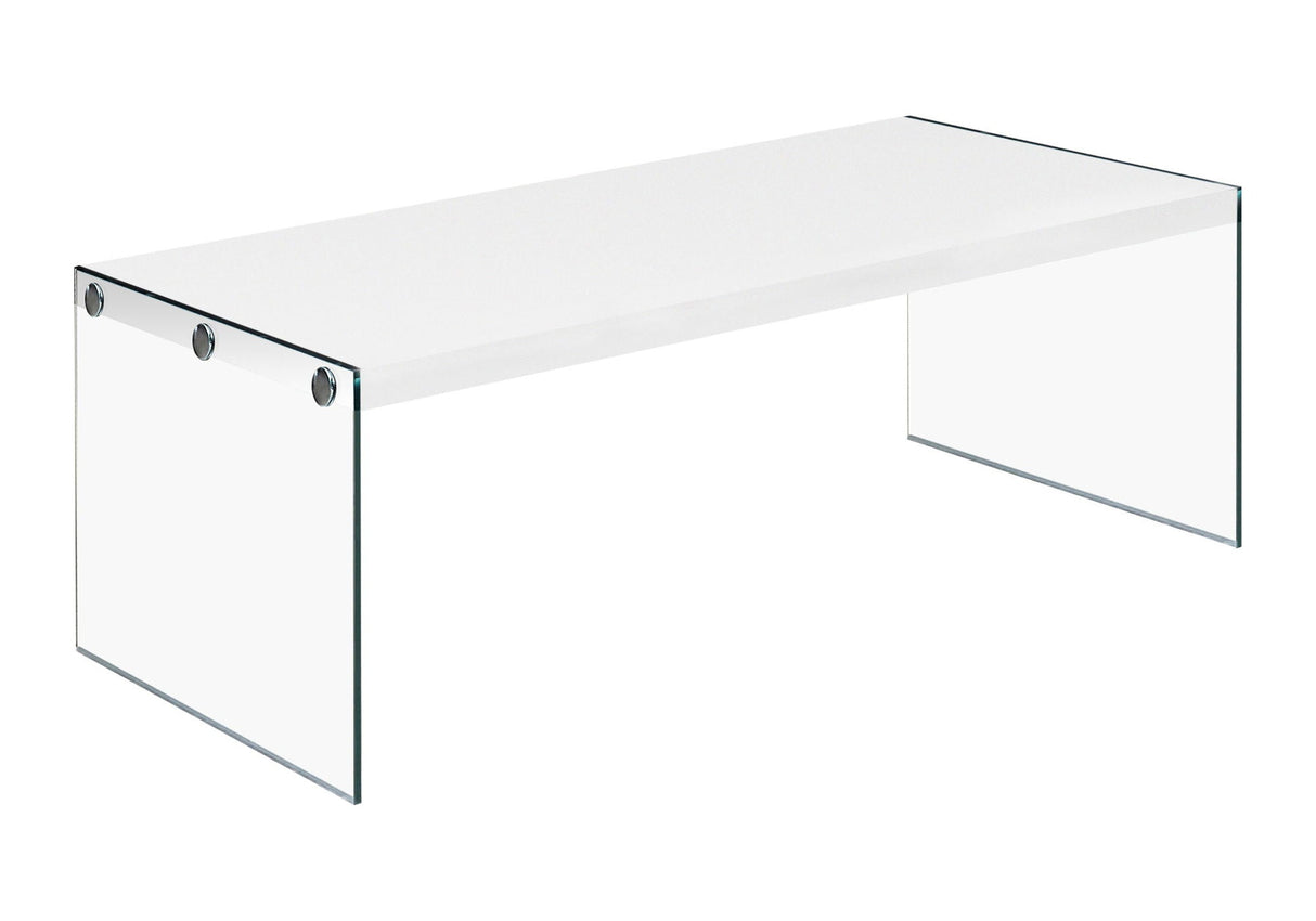 Coffee Table Rectangular For Living Room Clear Tempered Glass - Best Buy Furniture