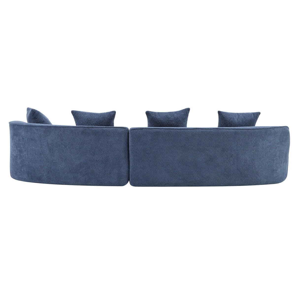 Elegant Curved Sectional Sofa With Full Foam Comfort