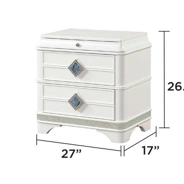 Laguna Modern Style 2-Drawer Nightstand