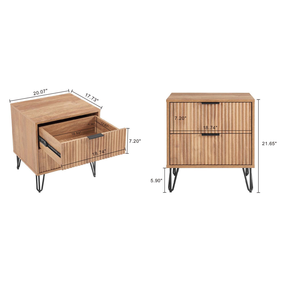 Dumbo - Nightstand With 2 Drawers