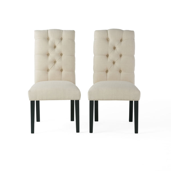 Harding Tufted Dining Chair Set of 2 - Natural