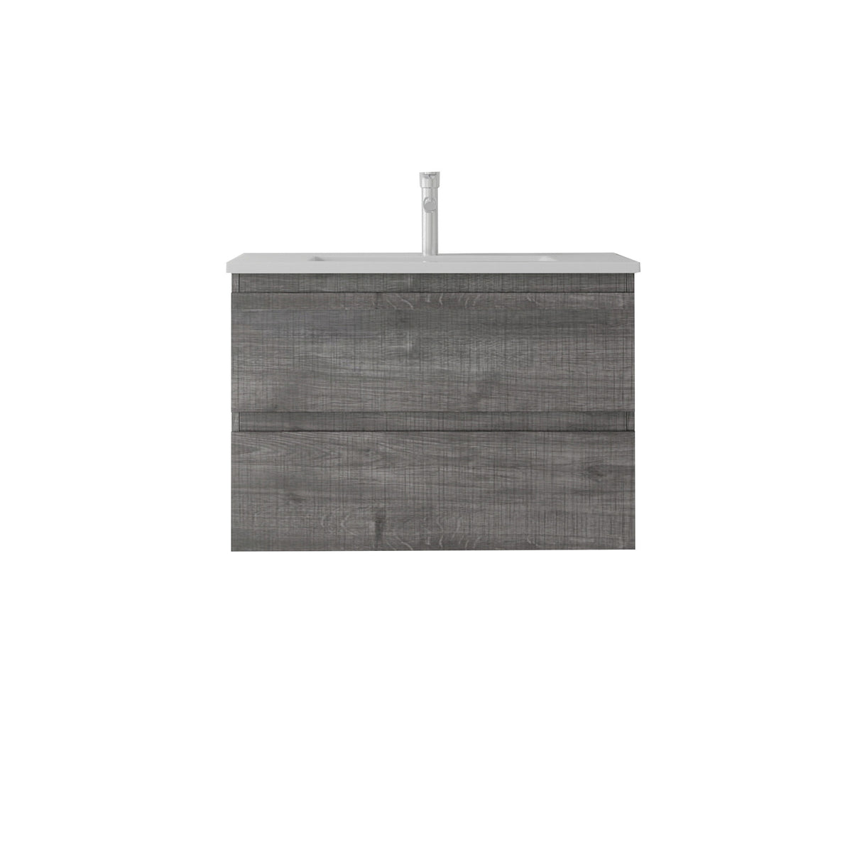 24 Inch Floating Bathroom Vanity with Sink, Soft-Close Drawer, Ceramic Sink, Plywood