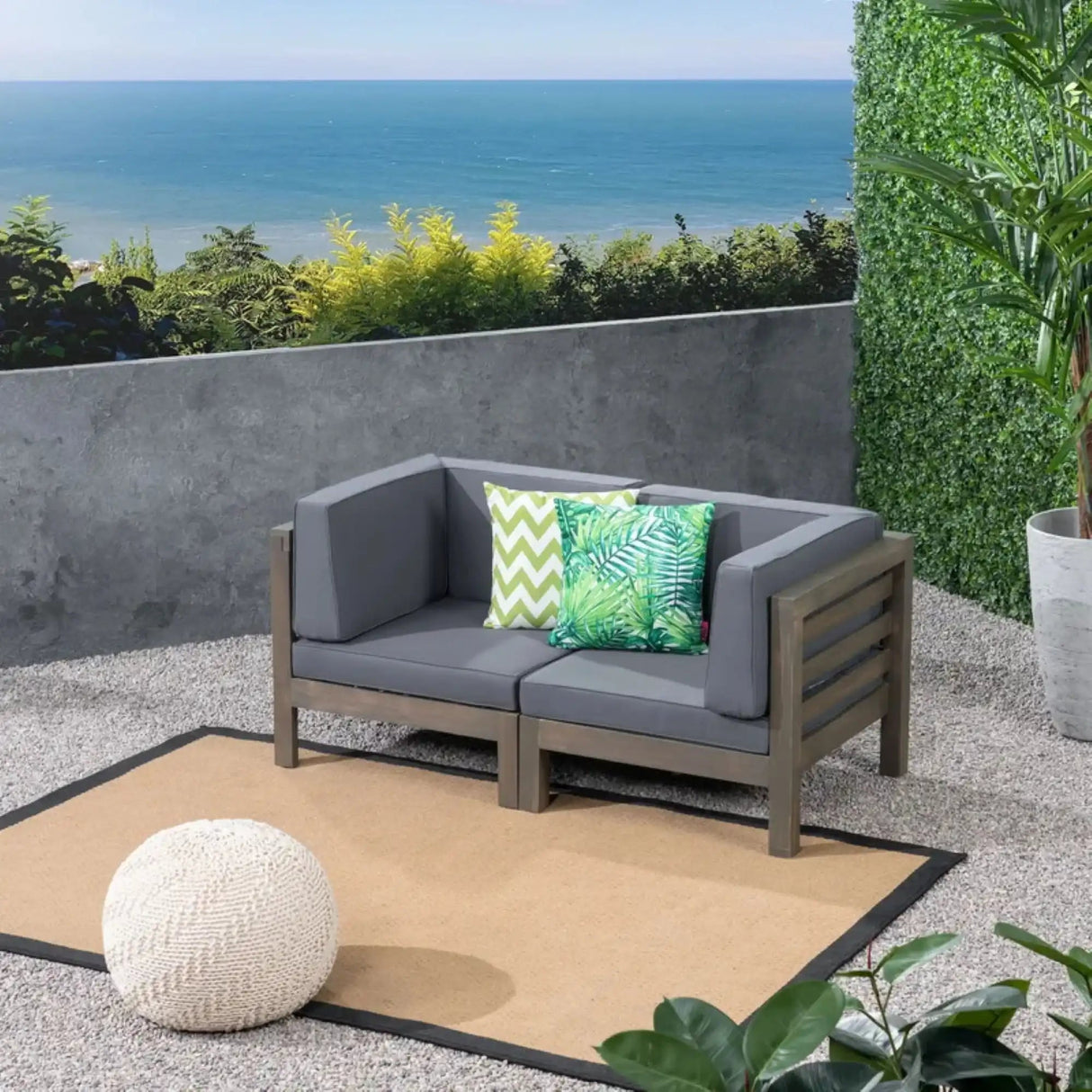 Oana - 2 Piece Loveseat Set With Water Resistant Cushions - Best Buy Furniture