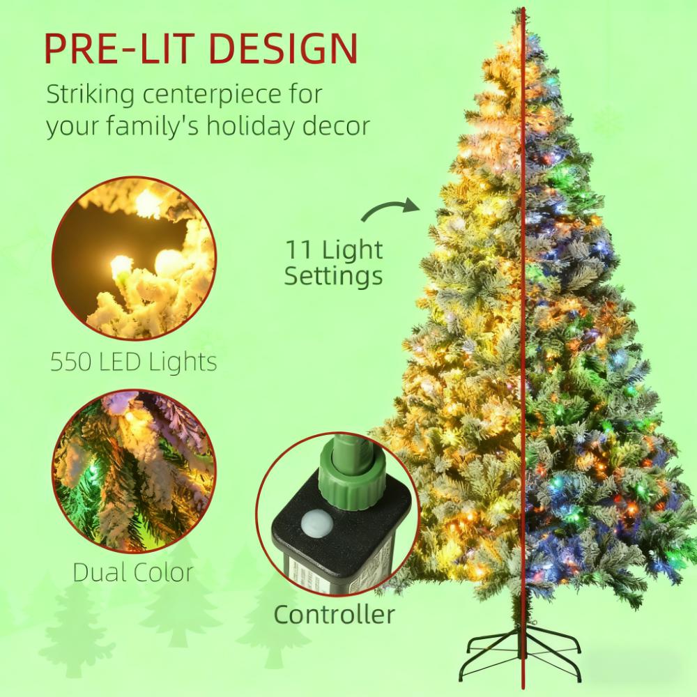 Artificial Snow Christmas Trees with Frosted Branches