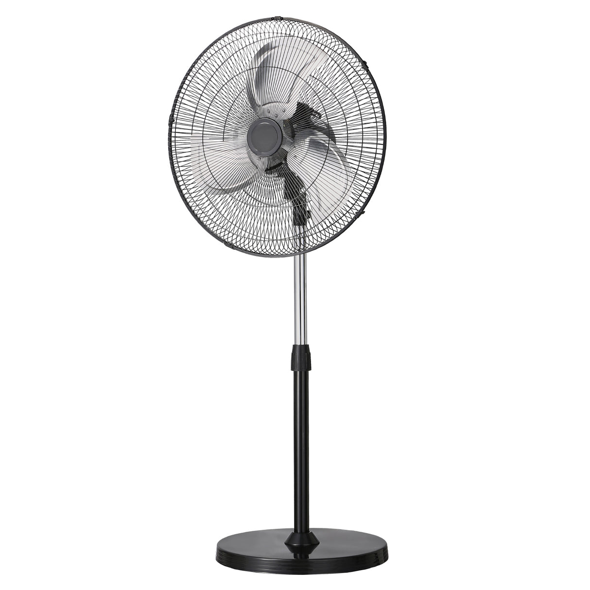 18" Industrial Pedestal Fan 3-Speed Oscillating Fan with Adjustable Height