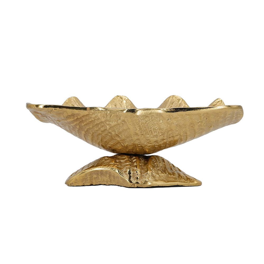12x8x5.2" Aluminum Footed Bowl