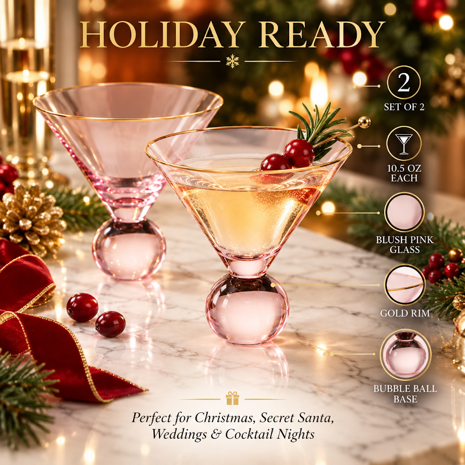 Proposta Martini Cocktail Glassware, Set of 2